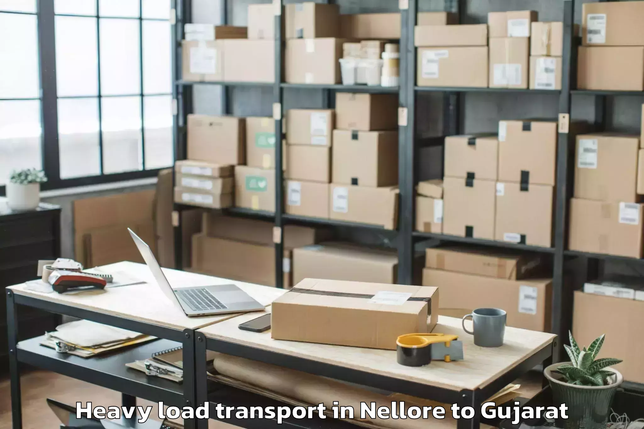 Book Nellore to Valod Heavy Load Transport Online